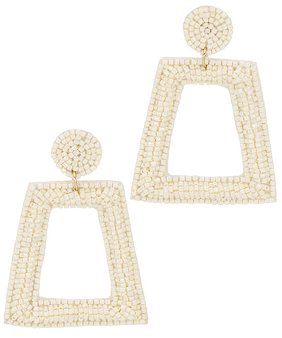 Ivory Trapezoid Earring