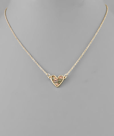 Abalone Heart Necklace