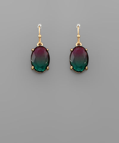 Purple,Green,Gold,Earrings