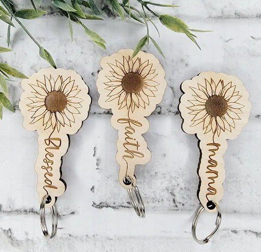 Sunflower Keychain