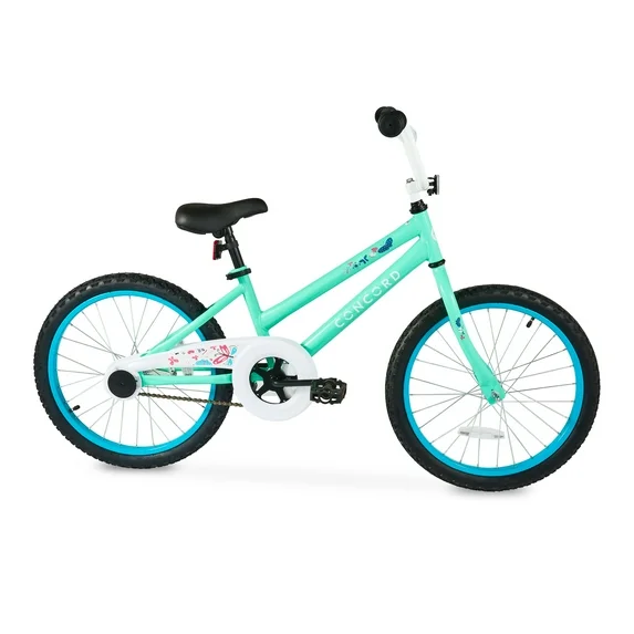 Concord 20″ Kids’ Bike for Girls, Teal, Fits Riders 44″-56″