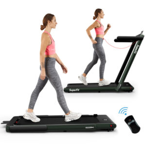 2 in 1 2.25HP Folding Treadmill with APP Speaker Remote Control