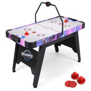 56 Inch Air Hockey Table with LED Digital Scoreboard and Powerful 12V Motor