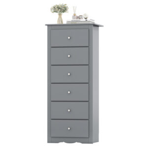 6 Drawers Chest Dresser Clothes Storage for Bedroom Furniture Cabinet