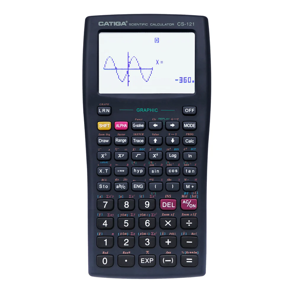CS-121 Scientific Calculator with Graphic Functions (Black)