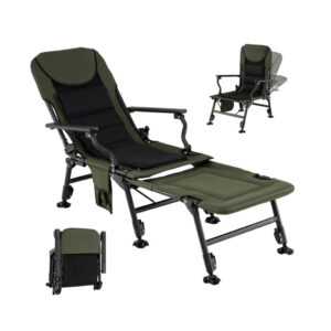 Oversized Foldable Fishing Chair with Detachable Footrest