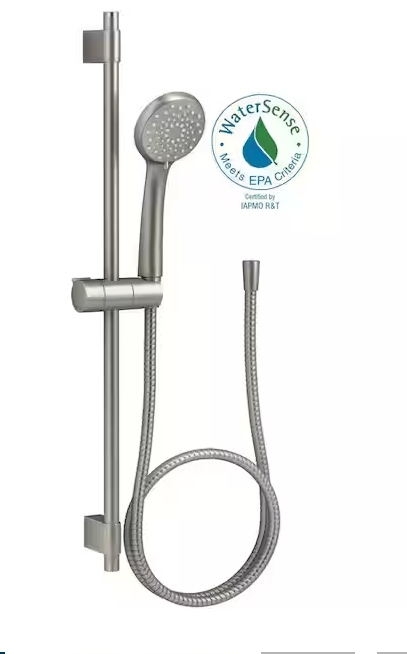 kohler Awaken 3-Spray Multifunction Hand shower with Slide Bar Kit in Vibrant Brushed Nickel retail $142