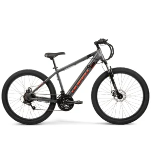Huffy 27.5" Vertis 36V Adult Electric Mountain Bike, Fits Riders 5'0", Gray, Unisex