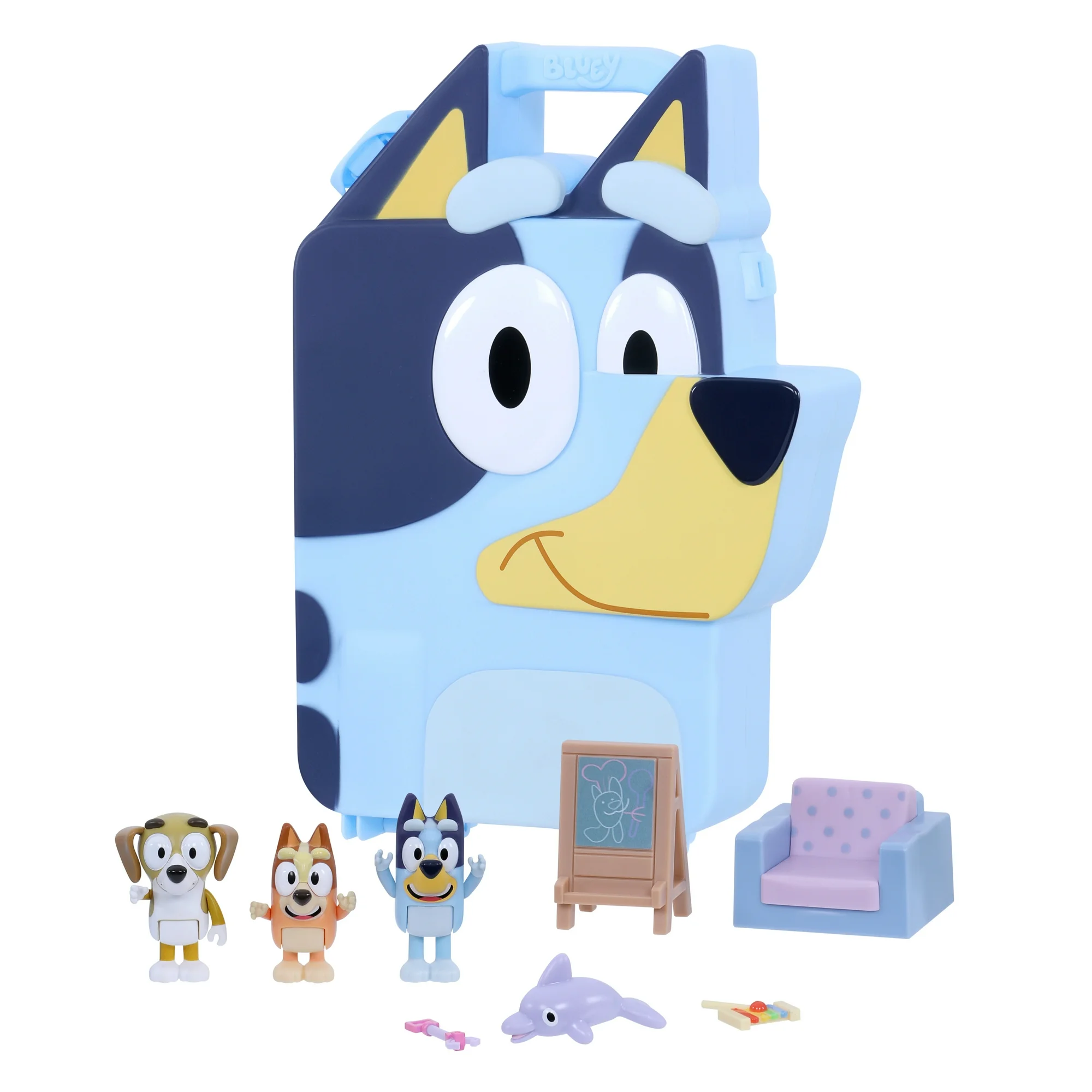 Bluey Deluxe Collector Case, 2.5-3 in Figures and Accessories, Ages 3+