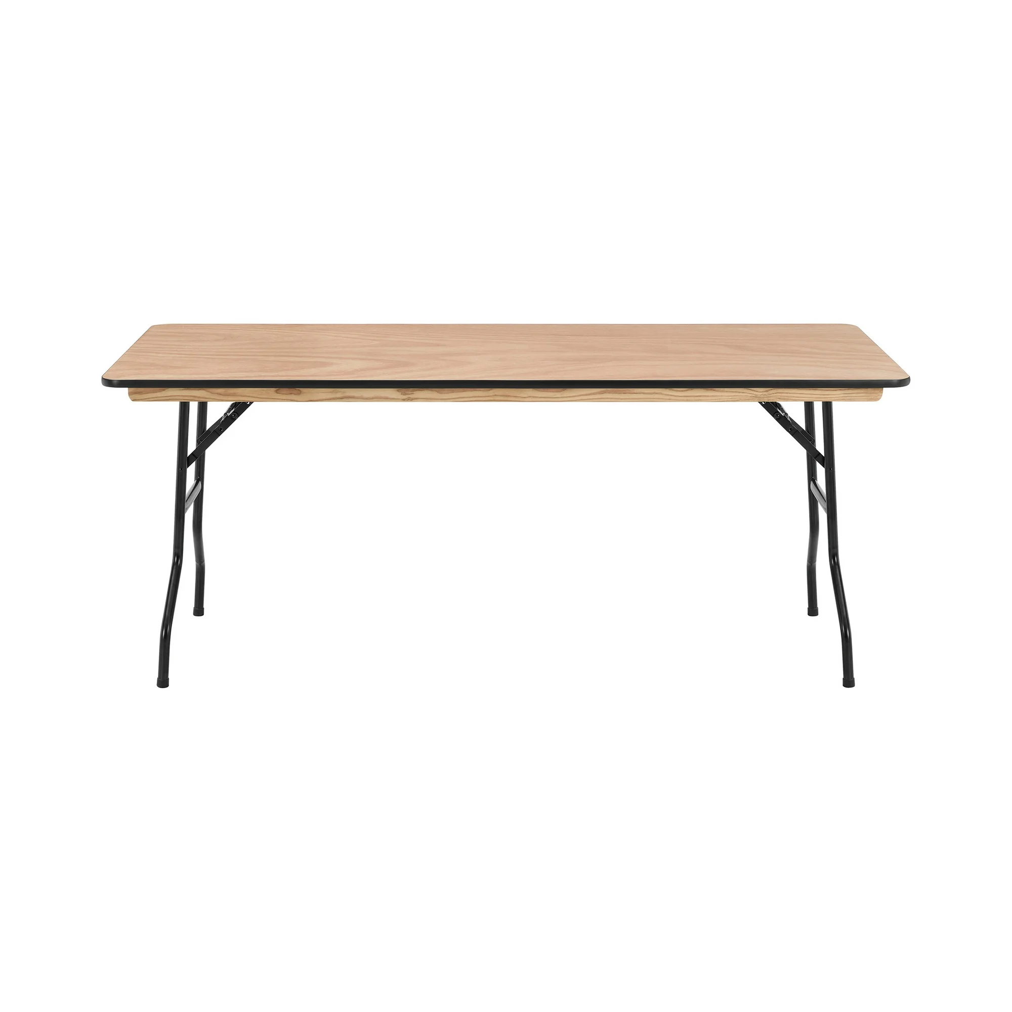 Mainstays 6′ Wooden Top Folding Table, Natural