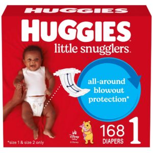 Huggies Little Snugglers Diapers - Size 1 - 168ct