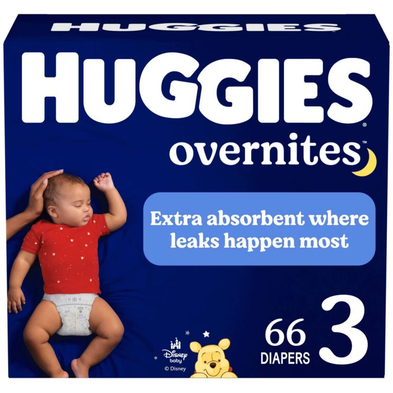 Huggies Overnites Nighttime Baby Diapers - Size 3 - 66ct