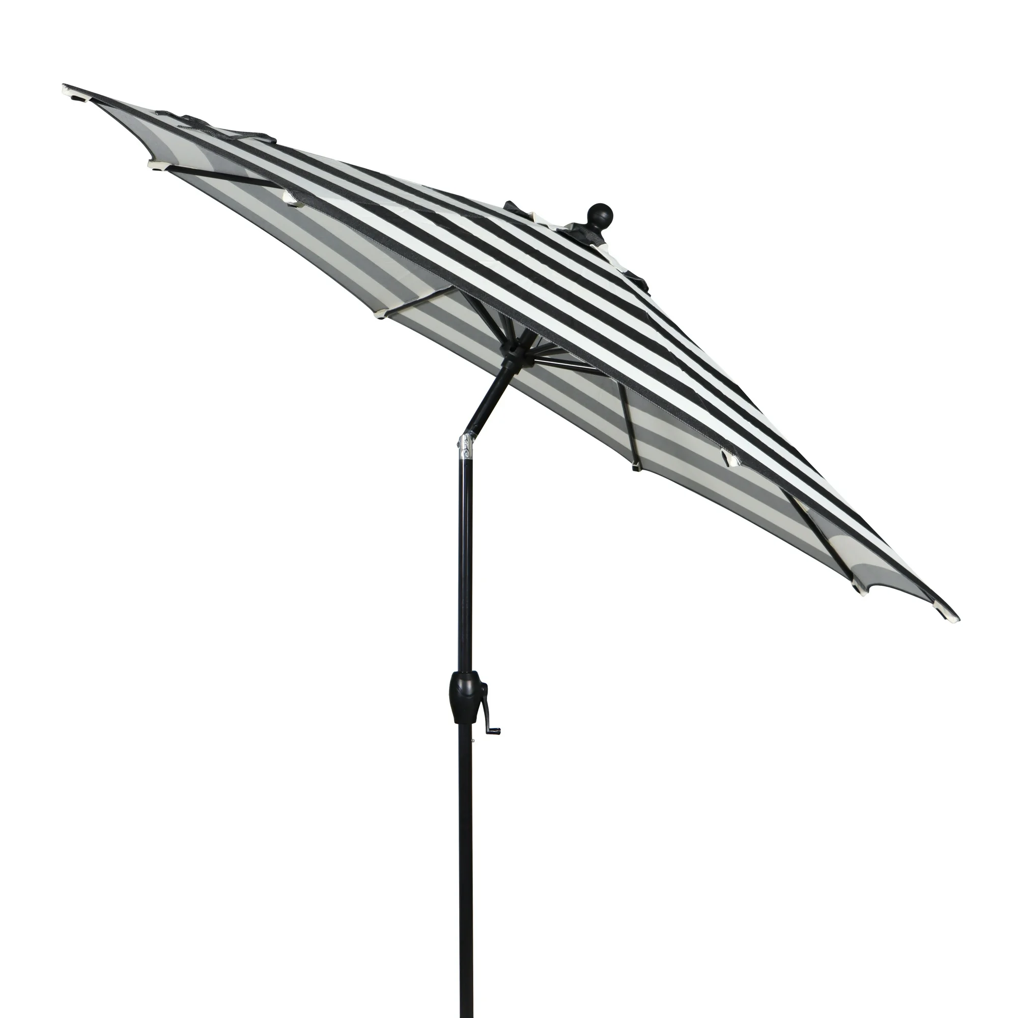 Better Homes & Gardens Outdoor 9′ Ibiza Stripes Round Crank Premium Patio Umbrella