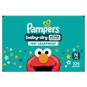 Pampers Baby Dry Diapers Super Pack - NewBorn - 104ct