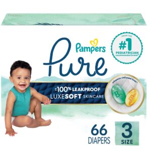 Pampers Pure Protection Diapers Super Pack - Size 3 - 66ct