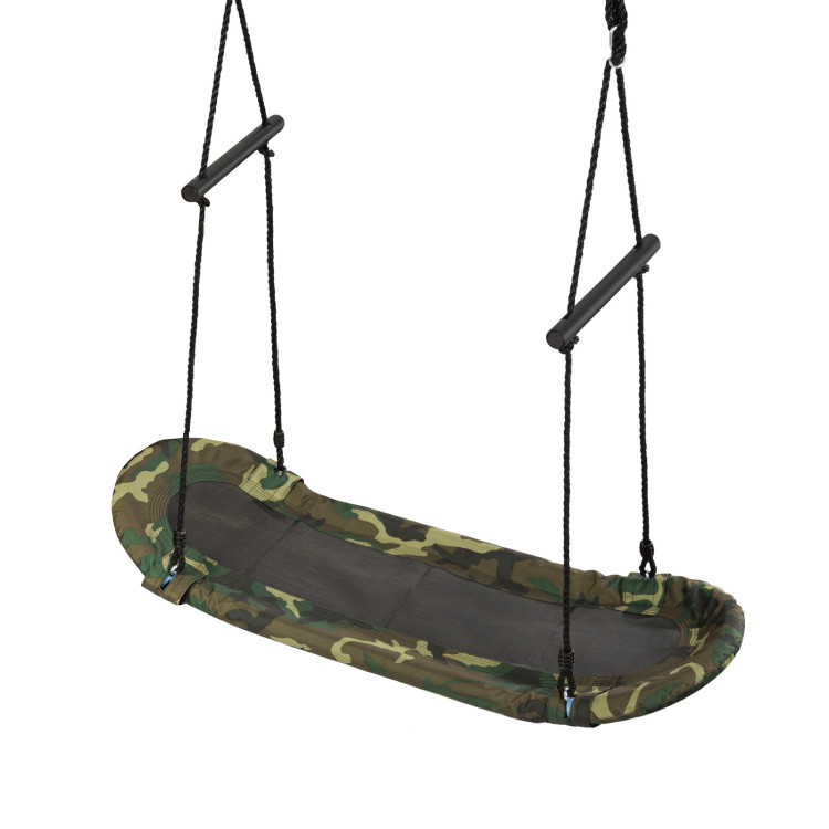 Saucer Tree Swing Surf Kids Outdoor Adjustable Oval Platform Set with Handle retail $50