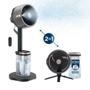 Shark FlexBreeze Pro Mist Fan Indoor and Outdoor Integrated Misting Pedestal to Tabletop Corded or Cordless FA302