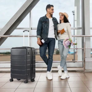 JOINSUN 20 inch Durable and Stylish Luggage,Hard Shell Expandable Double Spinner Rolling Wheels Suitcase