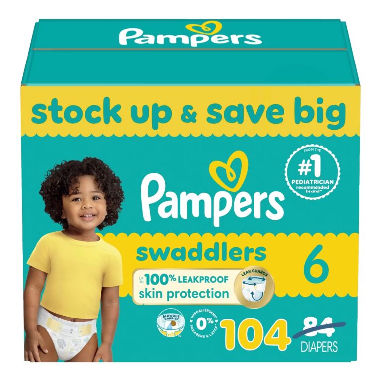 Pampers Swaddlers Sensitive Disposable Diapers - Size 6 - 104ct