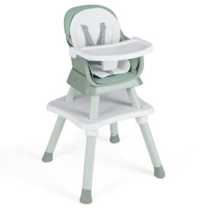8-in-1 Convertible Baby High Chair with Adjustable Removable Tray