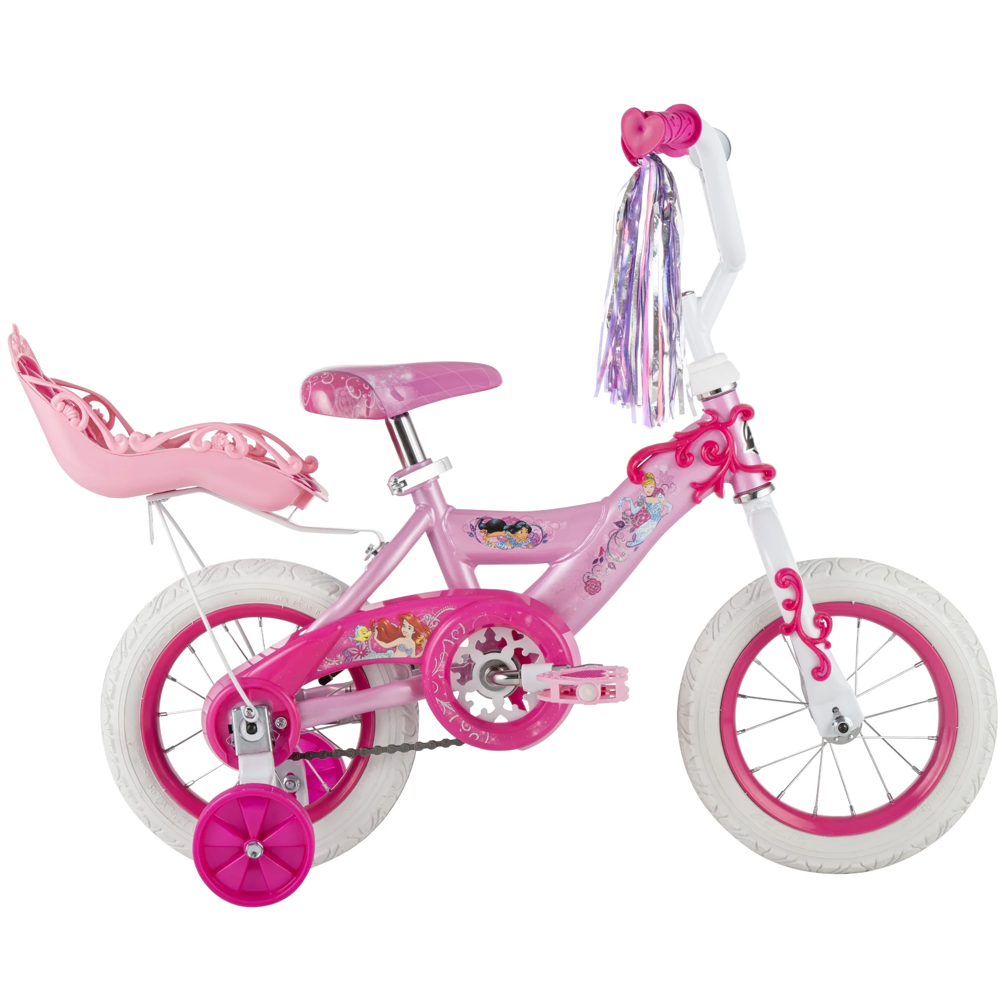 Huffy 12″ Disney Princess Kids’ Bike, Fits Riders 3’1″ – 3’5″, Pink, Child, Girl’s
