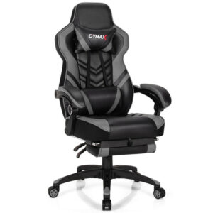 Adjustable Gaming Chair with Footrest for Home Office