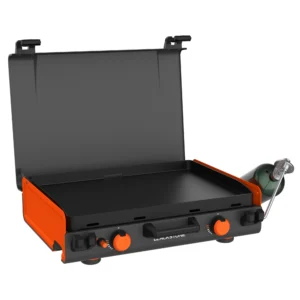 Blackstone Adventure Ready 20"x14" 2-Burner Propane Camping Griddle with Latching Hood and Handle