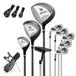 Gymax Men's Left-Handed Complete Golf Clubs & Bag Set