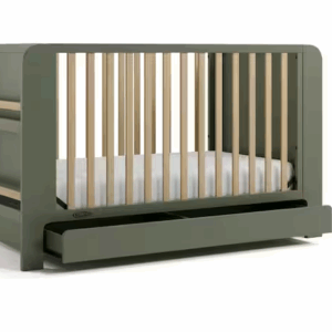 Graco Read with Me Olive with Driftwood 3-in-1 Convertible Crib with Drawer