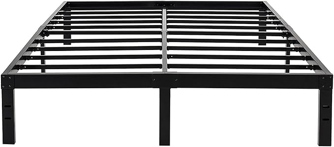 45MinST 14 Inch Reinforced Platform Bed Frame/3500lbs Heavy Duty/Easy Assembly Mattress Foundation/Steel Slat/Noise Free/No Box Spring Needed, Full