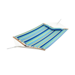 Patio Hammock Foldable Swing Chair Bed with Detachable Pillow