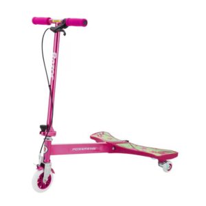 Razor PowerWing 125mm 3 Wheel Inclined Caster Powered Scooter, Sweet Pea Pink