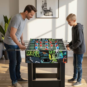 37 Inch Mini Foosball Table 2-in-1 Game Table with Detachable Legs for Tabletop