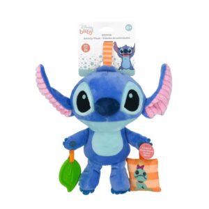 Disney Baby Stitch Activity Plush: Sensory Development, Teether, BPA-Free, Rattles