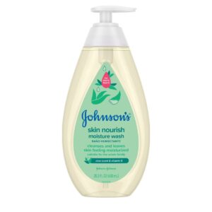 Johnson's Skin Nourishing Moisture Baby Body Wash, Aloe Scent & Vitamin E, Hypoallergenic - 20.3 fl oz