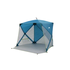 Ozark Trail 6.8 ft x 5.9 ft Pop-up Beach Shelter, Blue