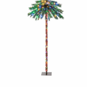 cost way prelit tropical christmas palm tree 210 multi lights
