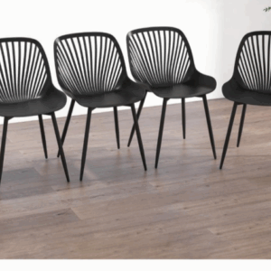 plastic dining chair set of 4