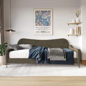 Home Design Twin Brown Wood Daybed with Headboard (slight box damage)