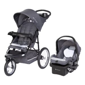 Baby Trend Expedition Jogger Travel System with EZ-Lift Infant Car Seat - Gray: 5-Point Harness, Pneumatic Tires, Maximum Infant Weight 30 lbs