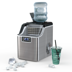 Portable Countertop Ice Maker with Ice Scoop and Basket