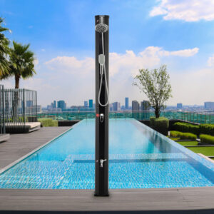 7.2 Feet 9.3 Gallon Solar Heated Shower with Hand and Foot Tap