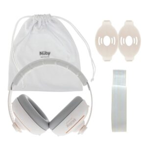 Nuby Soft Sounds 2-in-1 Noise Cancelling Protective Earmuffs with Travel Bag - One Size Fits Most