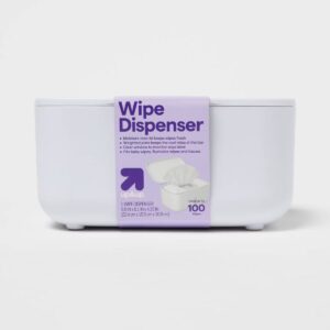 Wipe Dispenser - White - up&up™: Solid Pattern, Baby Wipes Case, ABS Material, 100 Max Capacity