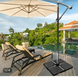 4 piece cantilever umbrella base