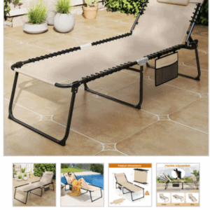 4 position folding lounge chaise