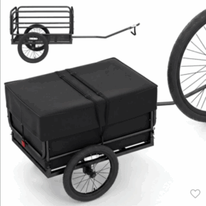 bike cargo 220lbs metal wagon cart with universal hitch 16" tires