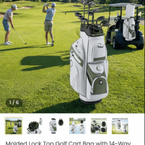 molded lock top golf cart14 row bag
