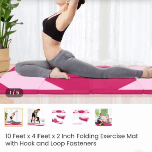 10ft x4 inx2 exercise folding mat