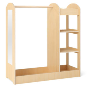 Dress-Up Storage Kids Wardrobe Closet with Mirror